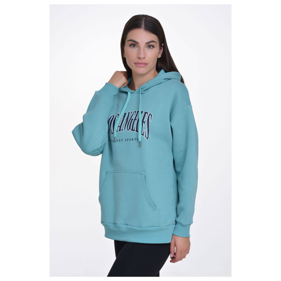 Target Γυναικείο φούτερ Loose Hoodie Fleece "Los Angeles"